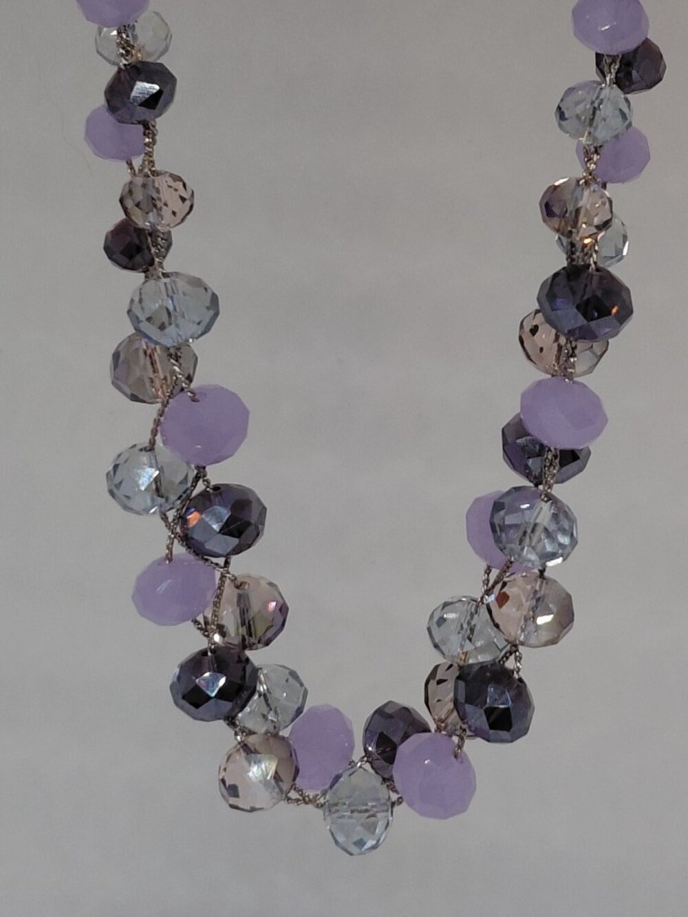 Vintage Marks and Spencer Lavender Crystal Necklace